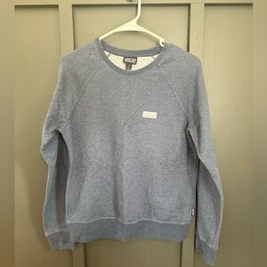 Patagonia blue 100% organic Cotton essential long sleeve Crewneck size small